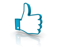 social media management services facebook like thumbs up icon